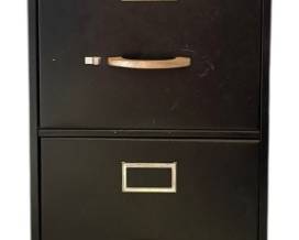 Black Metal File Cabinet