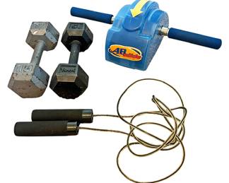 Hand Weights and Ab Slide