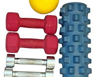 Hand Weights and Foam Roller