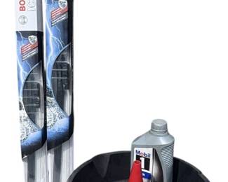 Wiper Blades Oil Pan and Funnel