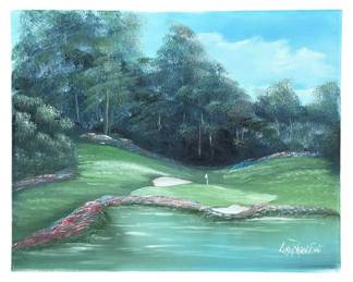Original Golf Course Painting