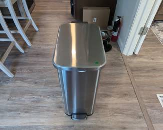 Stainless Steel Trash Can With Soft Close Lid