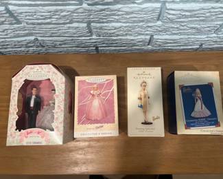 Hallmark Barbie & Ken Barbie Celebration Ornaments Set Of 4