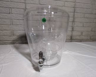 Clear Beverage Dispenser With Spigot Infuser Style