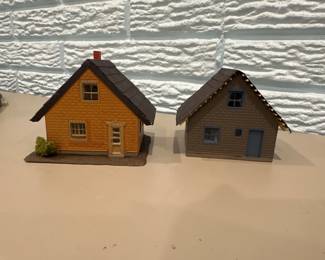 (2) Ho Scale A-frame Brick Houses