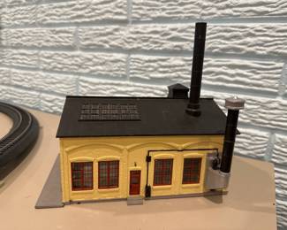 Ho Scale Yellow Brick Industrial Factory Building Assembled