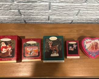 Mixed Hallmark Keepsake Ornaments Santa, Lone Ranger & More