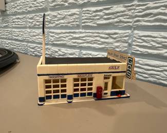 Ho Scale Gulf Gas Station Vintage Service Building With Signage