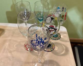 Assorted Wine Glasses Set Of 6