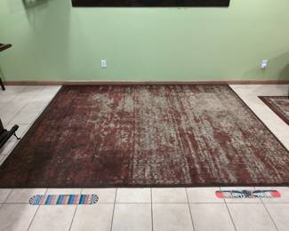 Superior Afton Acid Wash 8x10 Area Rug Velvet Texture, Made In Egypt