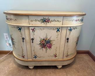 Half Moon French Country Cabinet