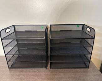 2 Wire Desk Organizers