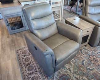 Leather Style Power Reclining Chair