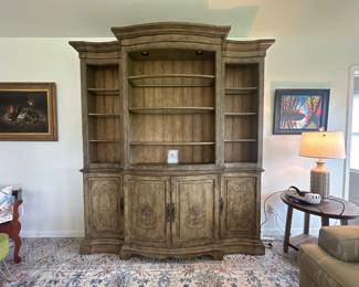 Hooker Furniture Lighted French Provencial Wall Unit/cabinet