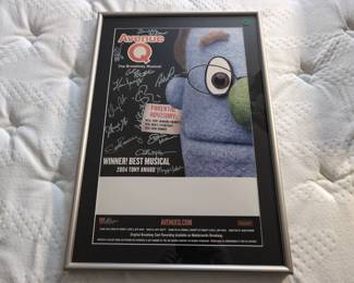 Broadway Show Avenue Que Framed Poster Autographed By Cast!