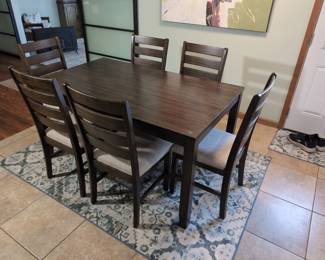 Wood Dining Table With 6 Chairs