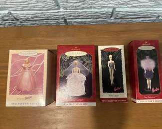 Hallmark Barbie Keepsake Ornaments Set Of 4 Collectors Series