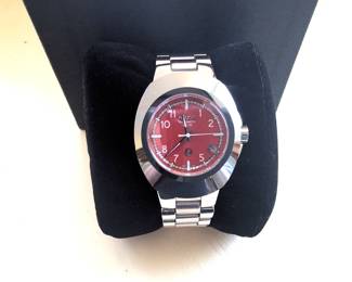 Rado Original Automatic R12636303 Mens Watch Red Dial, Titanium, Box & Papers