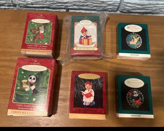 Hallmark Keepsake Childs Age & Miniature Ornaments Set Of 6