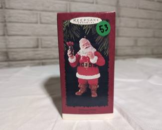 Hallmark 1996 Coca-cola Santa Ornament Welcome Guest
