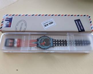 Swatch Greetings From New York Watch Statue Of Liberty Limited Edition
