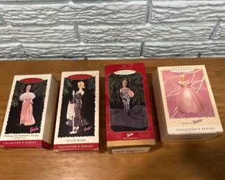 Hallmark Barbie Keepsake Ornaments Collectors Series Set Of 4