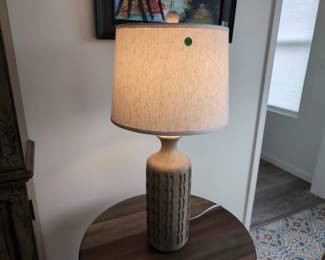 Table Lamp-tan Ceramic (2 Of 2)