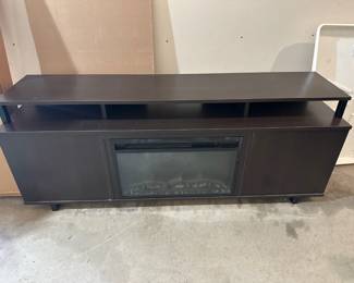 Tv Console With Electric Fireplace