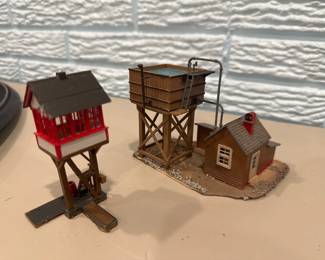 Ho Scale Railroad Structures Signal Tower, Water Tank, Utility House