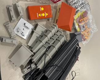 Ho Train Accessories Lot Track, Bridge Piers, Remote & Structure Parts