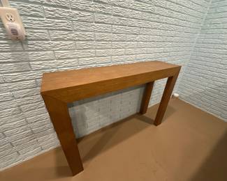 Minimalist Wood Console Table Natural Finish