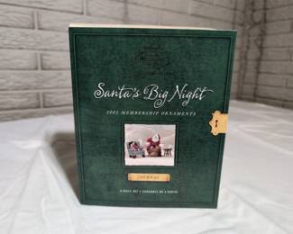 Hallmark 2002 Santas Big Night Membership Ornament Set Complete In Box