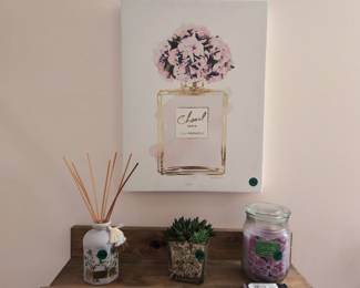 Home Decor Lot-wall Hanging, Diffuser, Candle, Artificial Plant