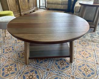 Round Wood Coffee Table