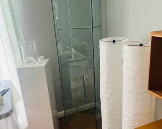 Glass display case $100
Floor lamps $80