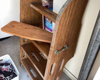 Mahogany Boat ladder - folding