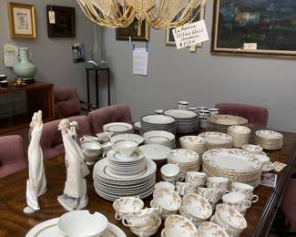 Antique Minton, Lladro Rosenthal china