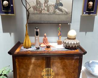 Original painting by John Pace - important western genre painter