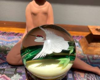 loads of beautiful art glass paperweights