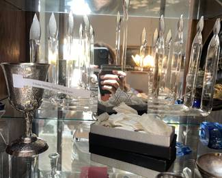 Menorah - lucite - judaica