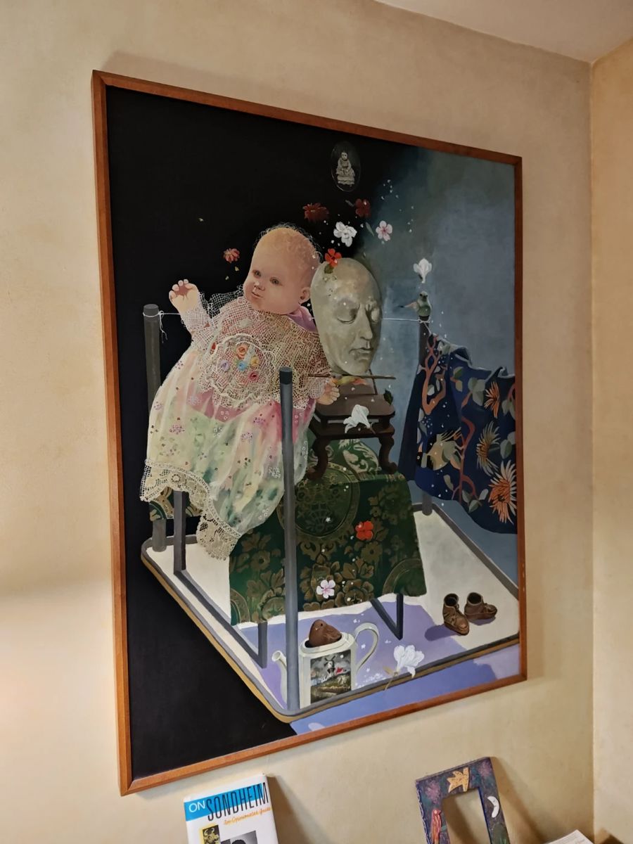 MORRIS BRODERSON OIL PAINTING W/ CERTIFICATE, COST $14,000 WHEN PURCHASED.
