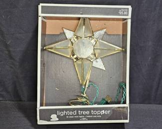 NIB Lighted Tree Topper