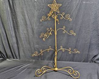 Vintage Brass table Top Christmas Tree