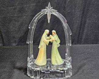 Vtg Hawthorne Village Holy Family Nativity Scene