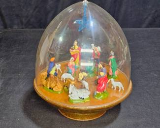 Vintage Ohio Art Spinning Nativity Scene