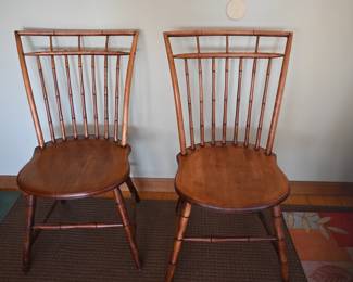 Vintage Wood Accent Chairs