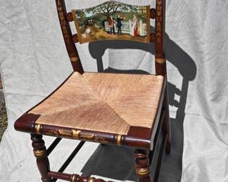Vintage Accent side chair Sharing the Harvest