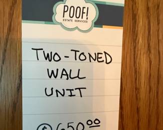 Two-Toned Wall Unit