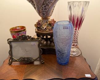 Vases, Metal Frames
