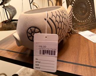Ceramic Fish Planter